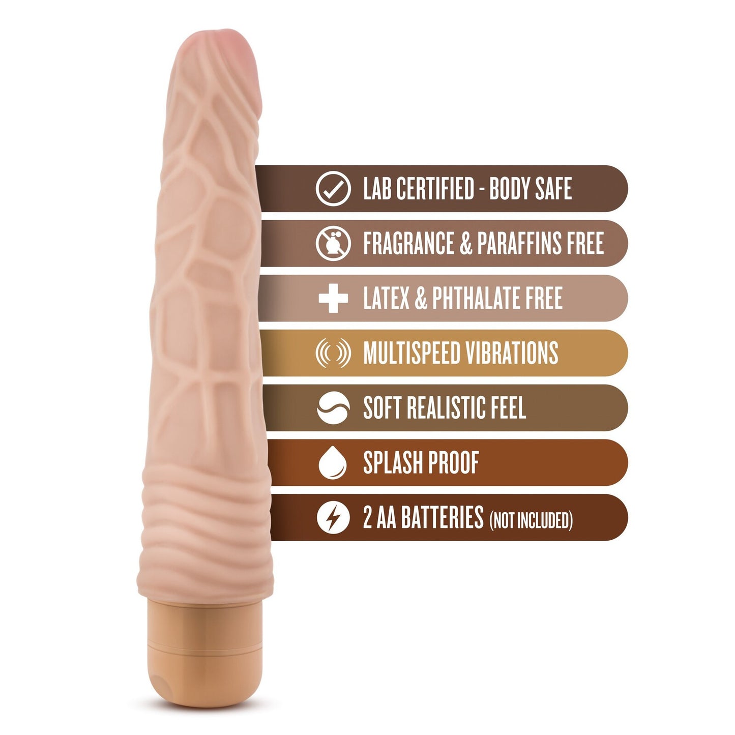 VIBRADOR DR SKIN COCK VIBE 2 BEIGE