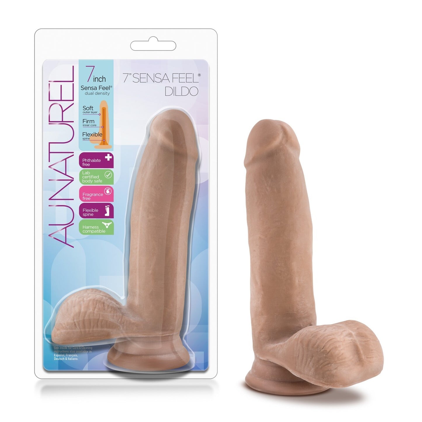 AU NATUREL 7 SENSA FEEL DILDO LATIN