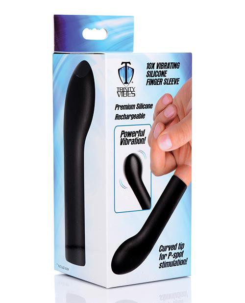 DEDAL 10X VIBRATING CURVED SILICONE FINGER MASSAGER