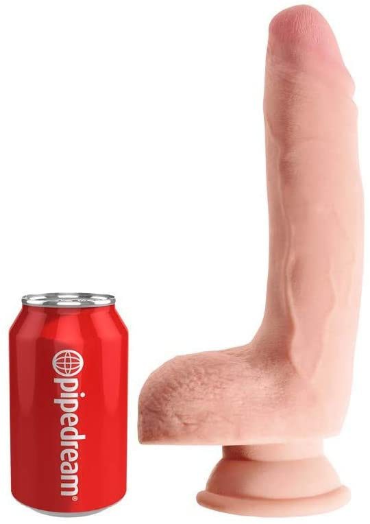DILDO KING COCK PLUS 9 TRIPLE DENSITY COCK W BALLS