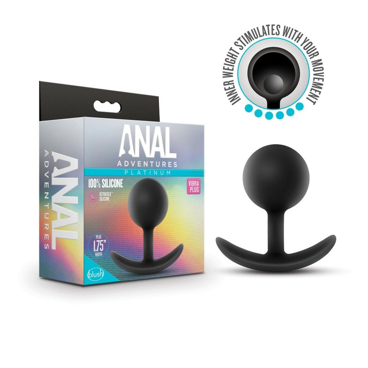PLUG ANAL ADVENTURES VIBRA PLUG BLACK