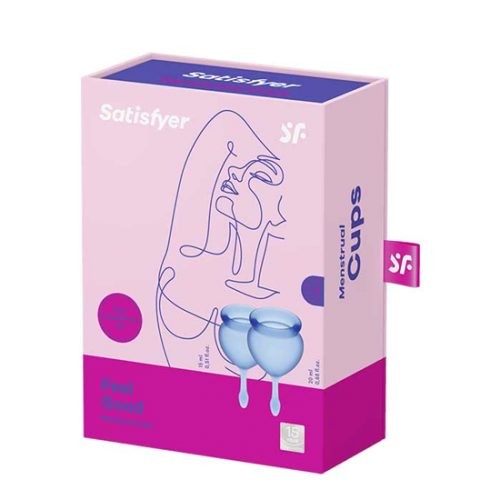 COPA MENSTRUAL SATISFYER FEEL GOOD MENSTRUAL CUP DARK BLUE
