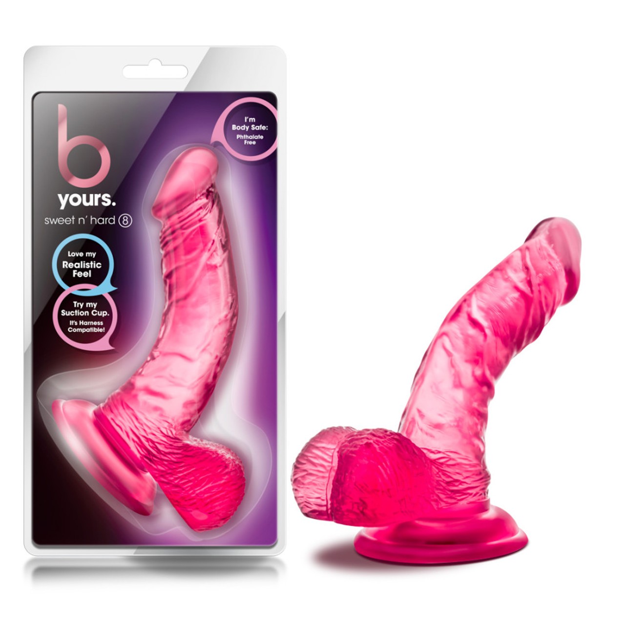 DILDO B YOURS SWEET N HARD 8 PINK