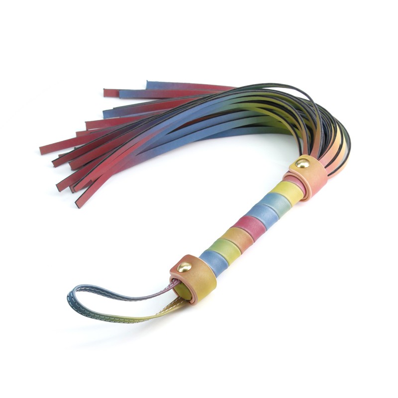 LATIGO SPECTRA BONDAGE FLOGGER RAINBOW