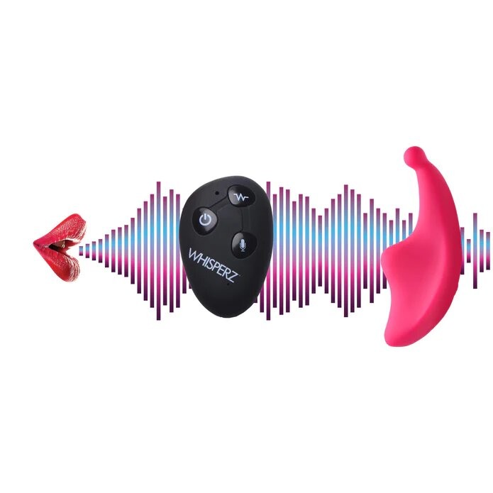 VIBRADOR WHISPERZ VOICE ACTIVATED 10X W REMOTE CONTROL