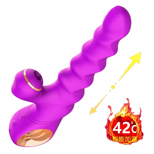 VIBRADOR CON ESTIMULADOR DE CLITORIS