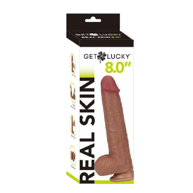 GET LUCKY REAL SKIN 8" MULATO