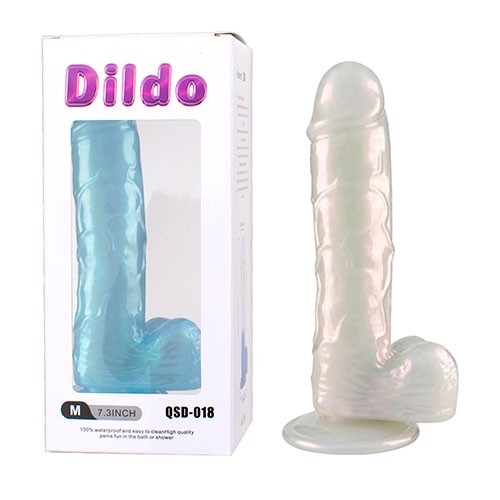 DILDO APERLADO CON TESTICULOS