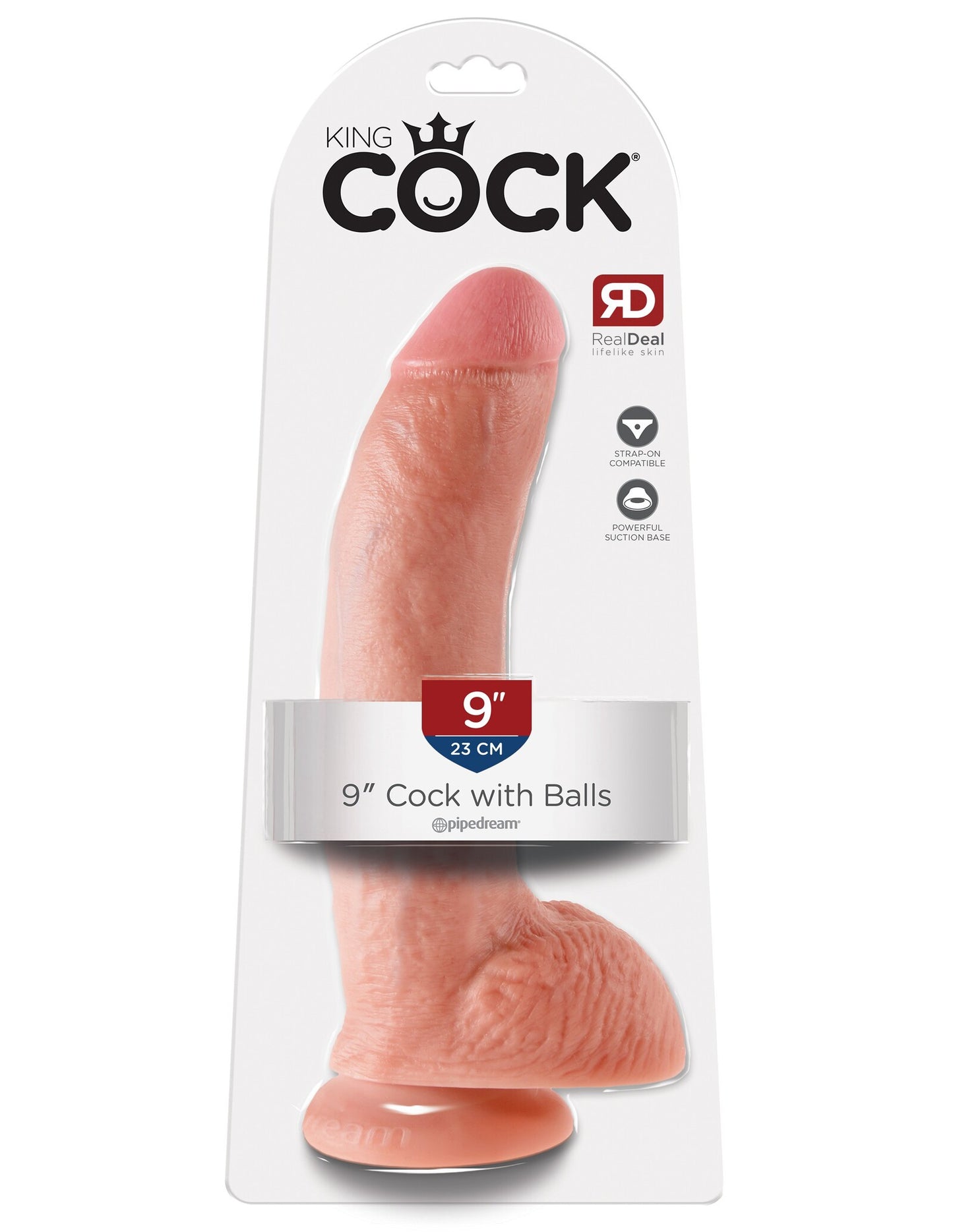 DILDO KING COCK 9" COCK WITH BALLS