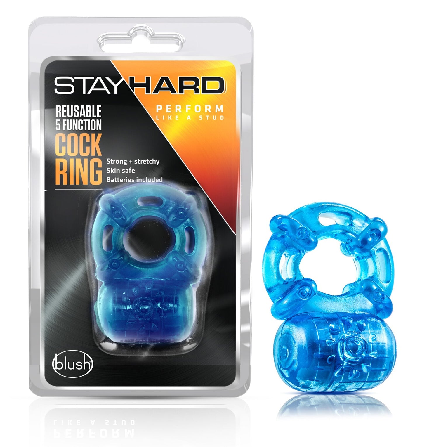 ANILLO STAY HARD 5 FUNCTION DE PILAS REUSABLE