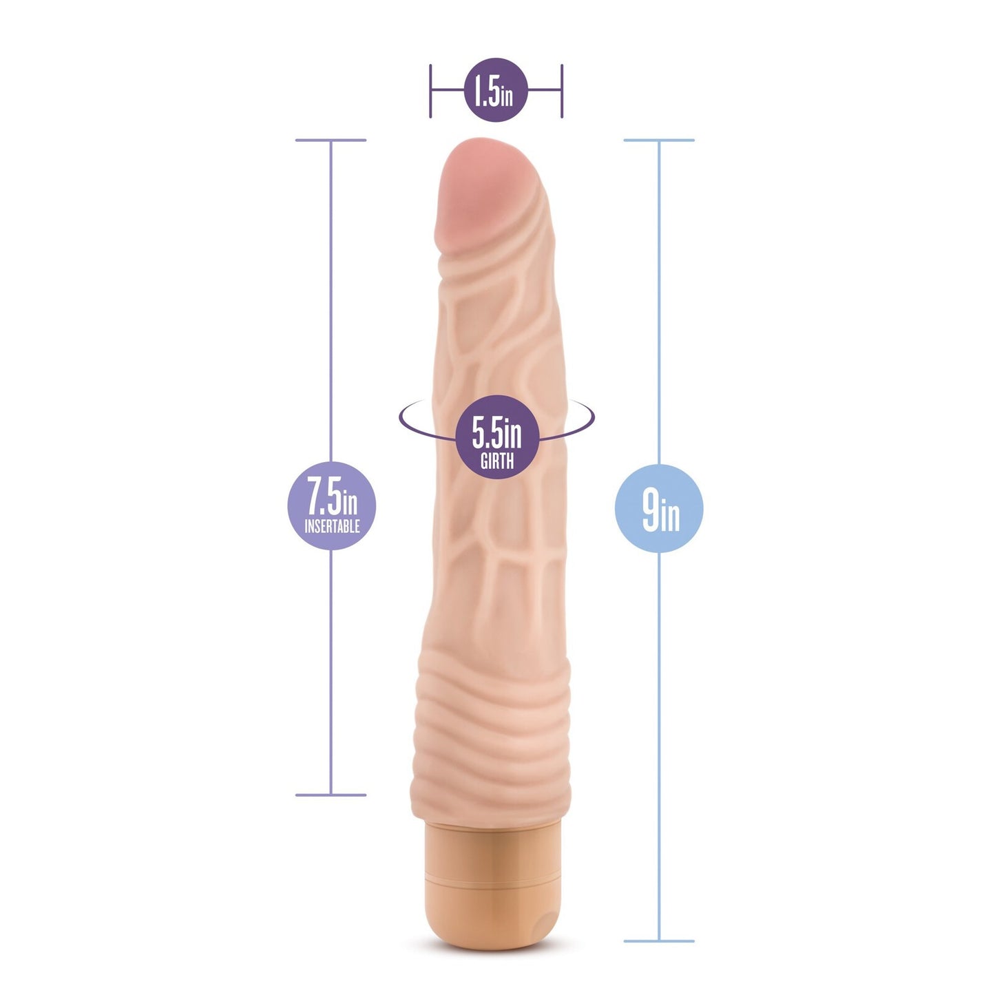 VIBRADOR DR SKIN COCK VIBE 2 BEIGE