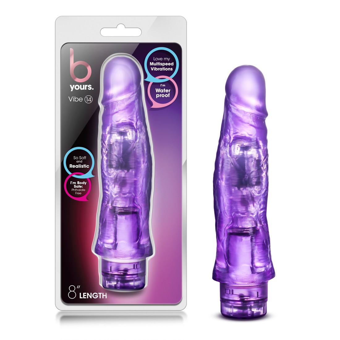 VIBRADOR B YOURS VIBE NO. 14 PURPLE