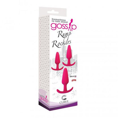 KIT DE PLUGS RUMP ROCKERS 3 PIECE SILICONE ANAL PLUG SET PINK