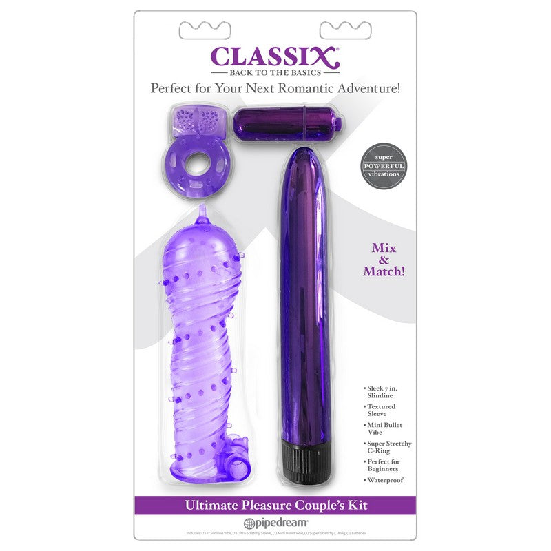 BALA CLASSIX ULTIMATE PLEASURE COUPLES KIT PURPLE