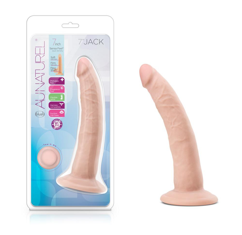 DILDO AU NATUREL JACK 7 INCH VANILLA