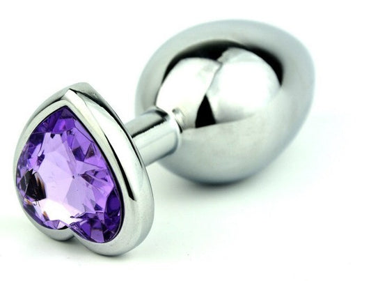 PLUG DE METAL BASE DE CORAZÓN CHICO