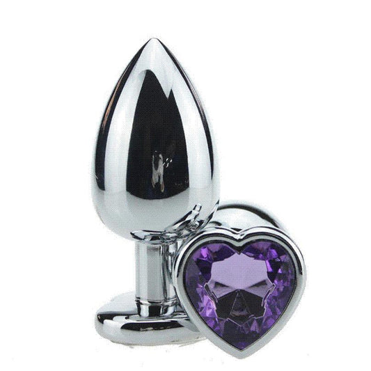 PLUG DE METAL FORMA DE CORAZÓN CHICO