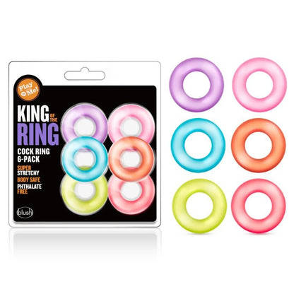 ANILLO PLAY WITH ME KING OF THE RING 6 PACK