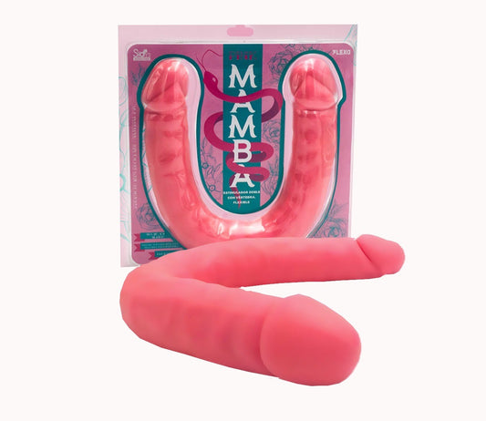 DILDO FLEXO DOBLE MAMBA PINK
