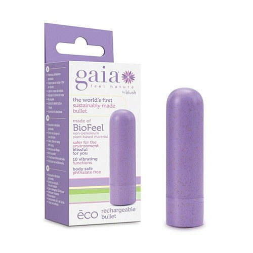 BALA VIBRADORA GAIA ECO BULLET LILA RECHARGEABLE