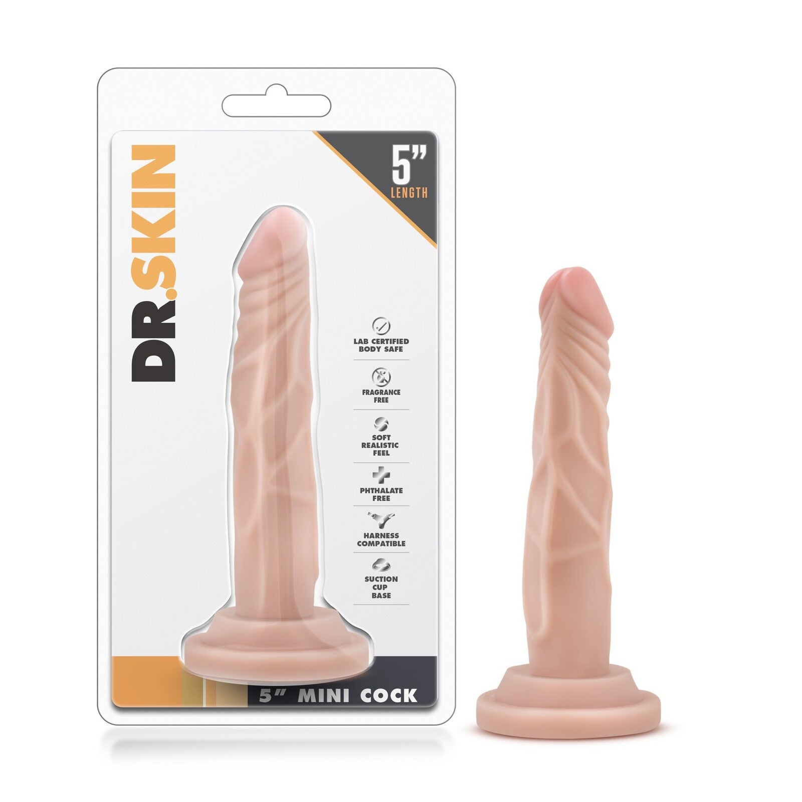 DILDO DR SKIN 5 INCH MINI COCK  BEIGE