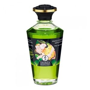 SHUNGA APHRODISIAC WARMING OIL EXOTIC GREEN TEA.