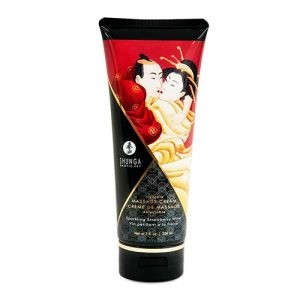 SHUNGA KISSABLE MASSAGE CREAM SPARKLING STRAWBERRY WINE