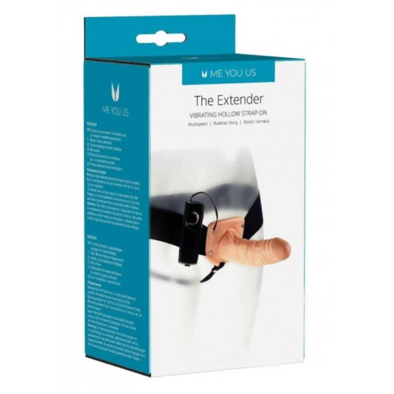 ARNÉS ME YOU US THE EXTENDER VIBRATING HOLLOW STRAP ON VAINILLA