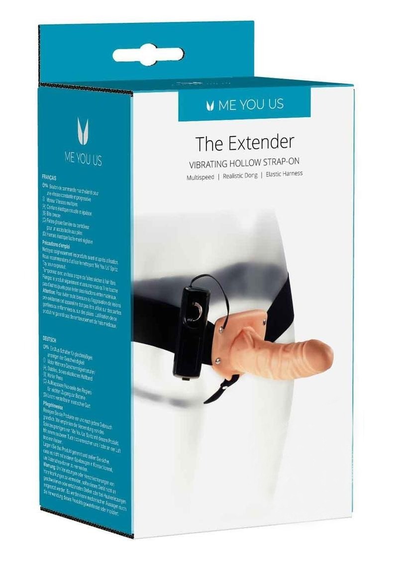 ARNÉS ME YOU US THE EXTENDER VIBRATING HOLLOW STRAP ON VAINILLA
