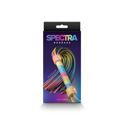 LATIGO SPECTRA BONDAGE FLOGGER RAINBOW