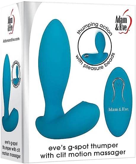 VIBRADOR ADAM & EVE G SPOT THUMPER W CLIT MOTION MASSAGER