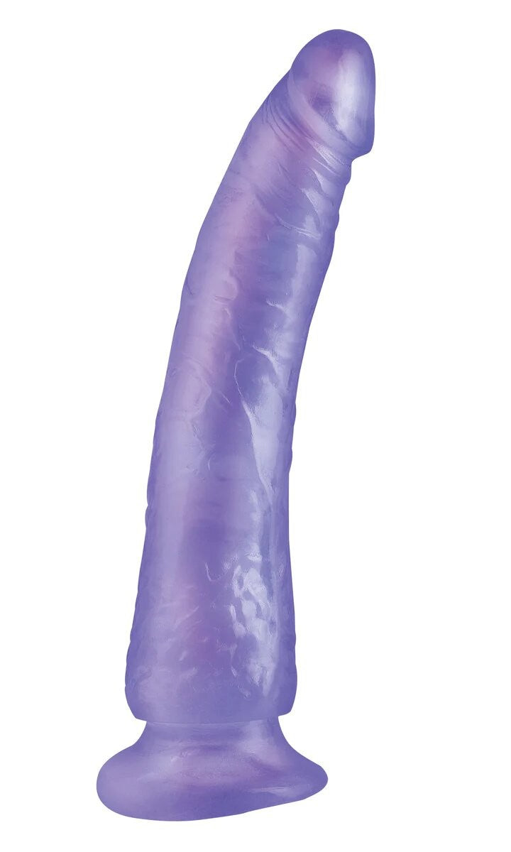 DILDO BASIX RUBBER WORKS SLIM 7 INCH PURPLE