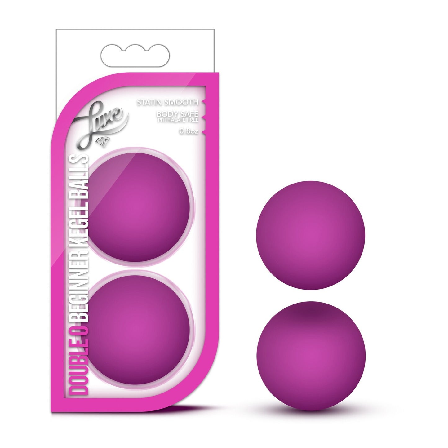 LUXE DOUBLE O BEGINNER KEGEL BALLS PINK