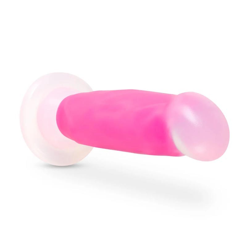 DILDO NEON ELITE MARQUEE GLOW IN THE DARK PINK