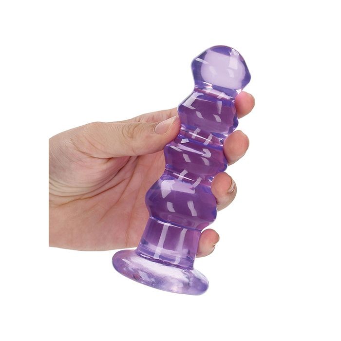PLUG ANAL CURVY REALROCK CRYSTAL CLEAR