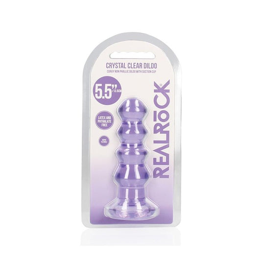 PLUG ANAL CURVY REALROCK CRYSTAL CLEAR