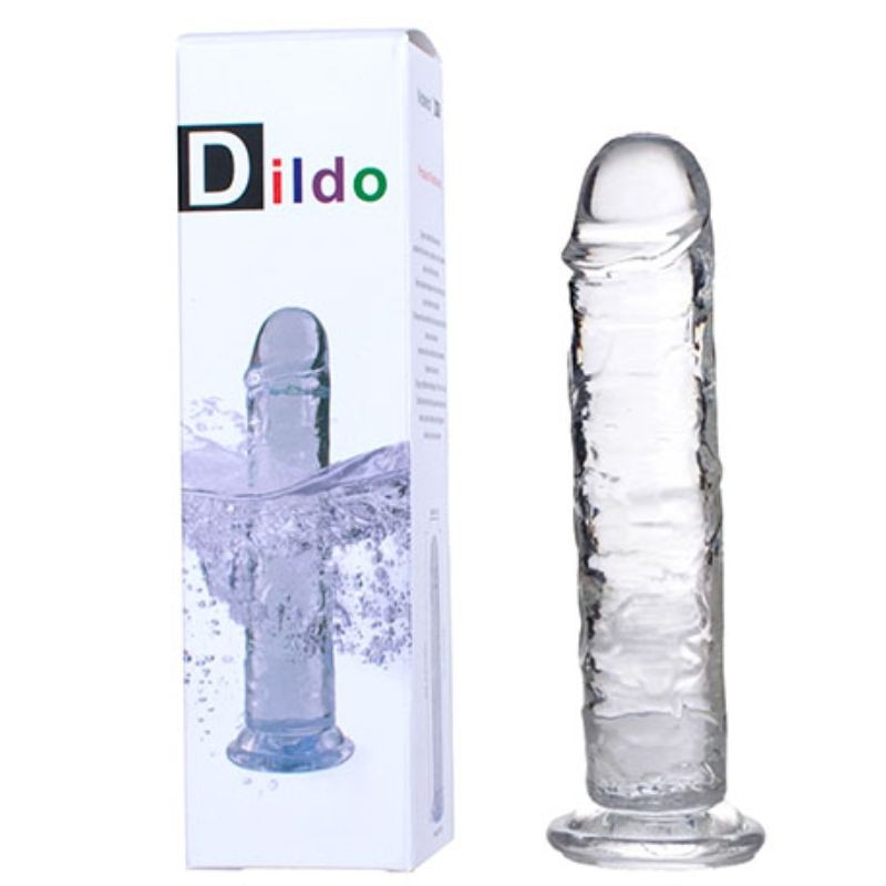 DILDO TRANSPARENTE 19.5 X 3 CMS