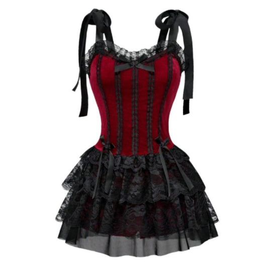 DISFRAZ GOTICO VESTIDO TERCIOPELO