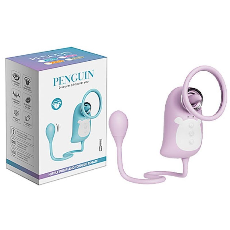 BOMBA Y LENGUA EN FORMA DE PINGUINO