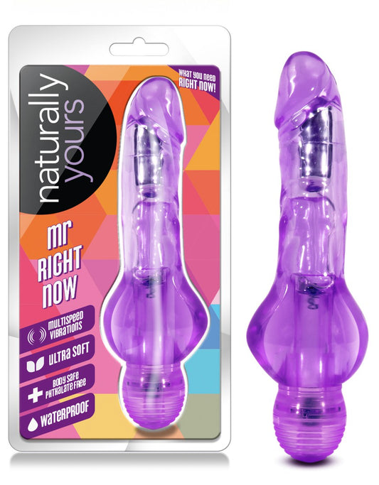 VIBRADOR NATURALLY YOURS MR RIGHT NOW PURPLE